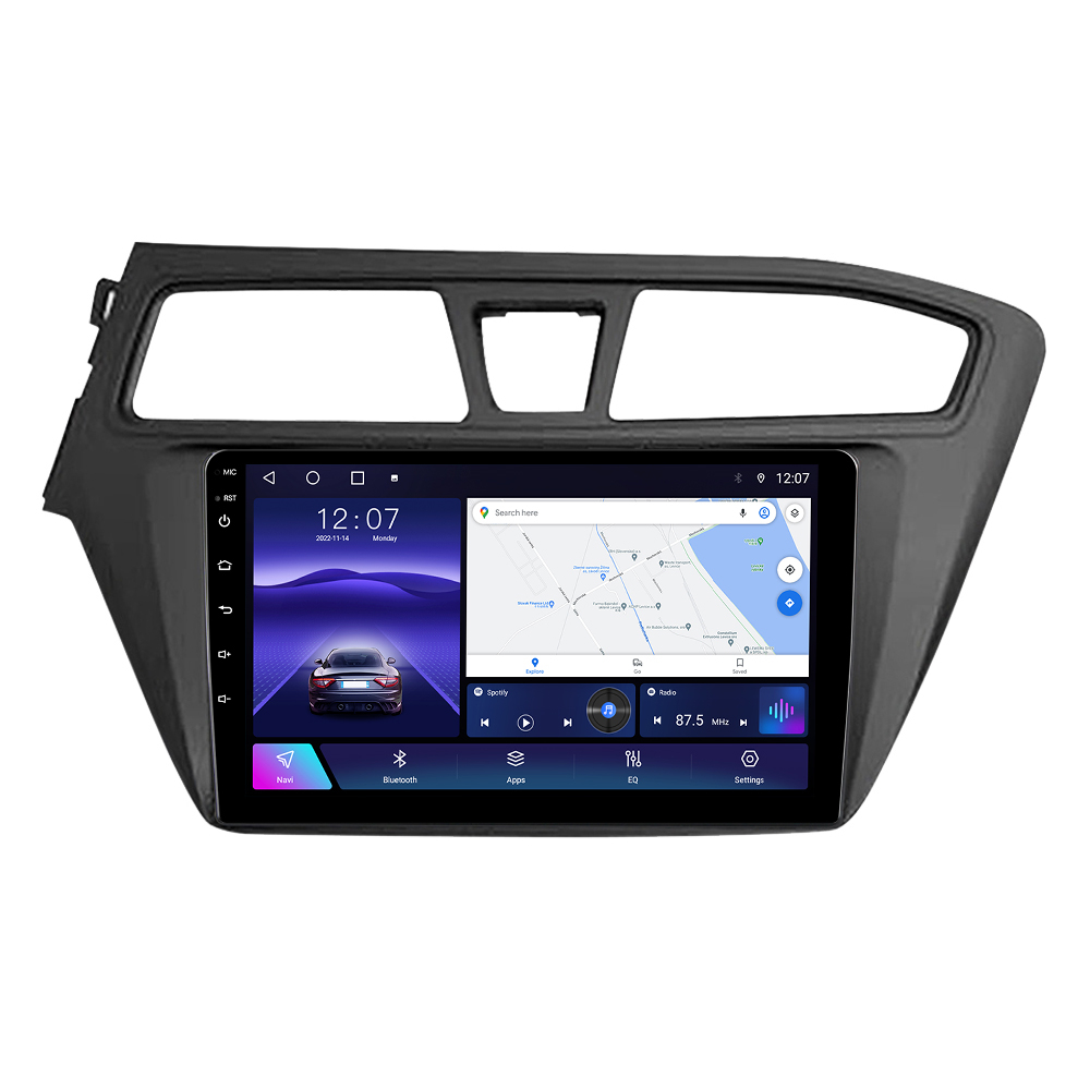Navigatie dedicata Hyundai i20 2017-2018, 4 GB RAM 32 ROM, Android 13, Display QLED, 9", DSP, Carplay, Android Auto, Internet, Youtube , Waze , WI-FI , USB , Bluetooth [2]