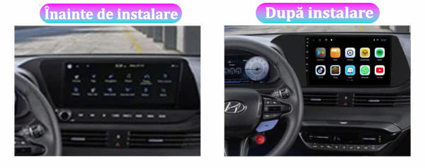 Navigatie dedicata Hyundai i20 2021+ , 4 GB RAM 32 ROM, Android 13, Display QLED, 10", DSP, Carplay, Android Auto, Internet, Youtube , Waze , WI-FI , USB , Bluetooth [3]
