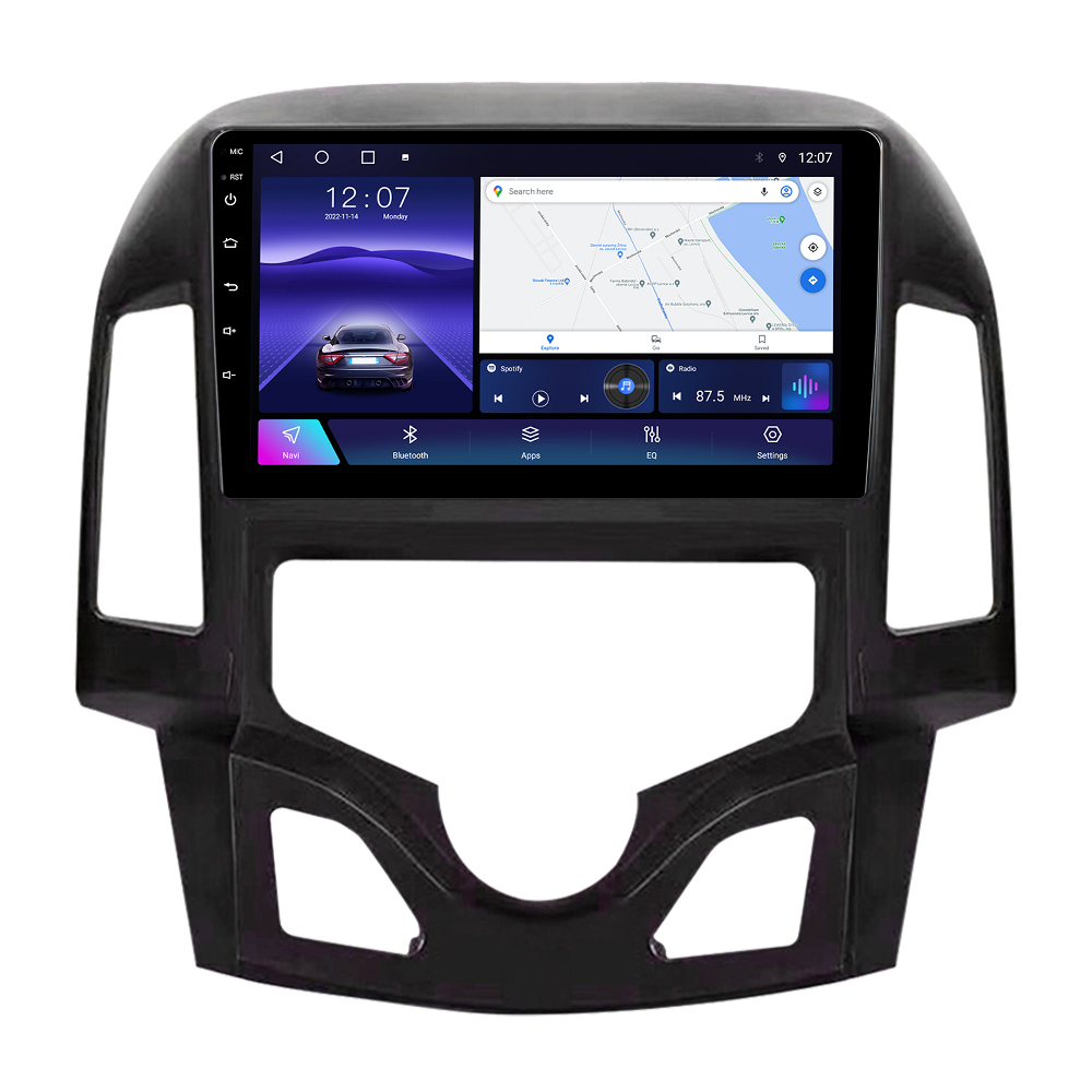 Navigatie dedicata Hyundai i30 2007-2012, 4 GB RAM 32 ROM, Android 13, Display QLED, 9", DSP, Carplay, Android Auto, Internet, Youtube , Waze , WI-FI , USB , Bluetooth [2]