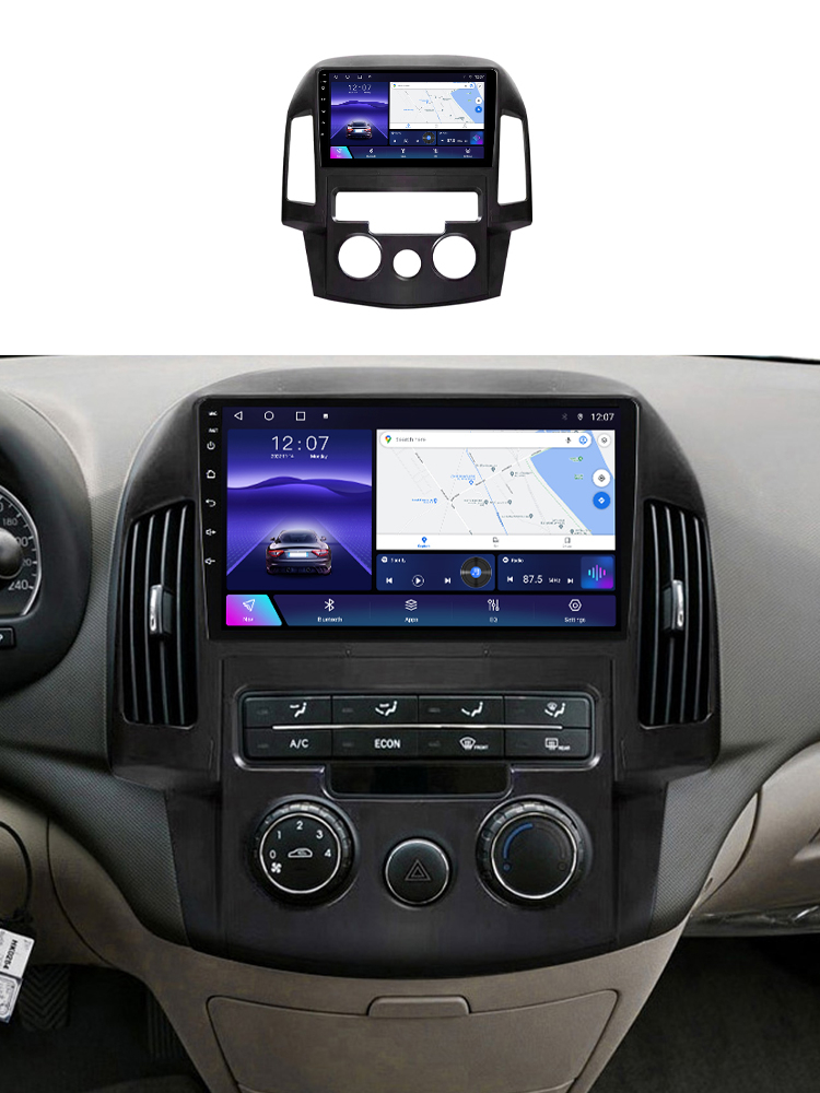 Navigatie dedicata Hyundai i30 2007-2012, 4 GB RAM 32 ROM, Android 13, Display QLED, 9", DSP, Carplay, Android Auto, Internet, Youtube , Waze , WI-FI , USB , Bluetooth [9]