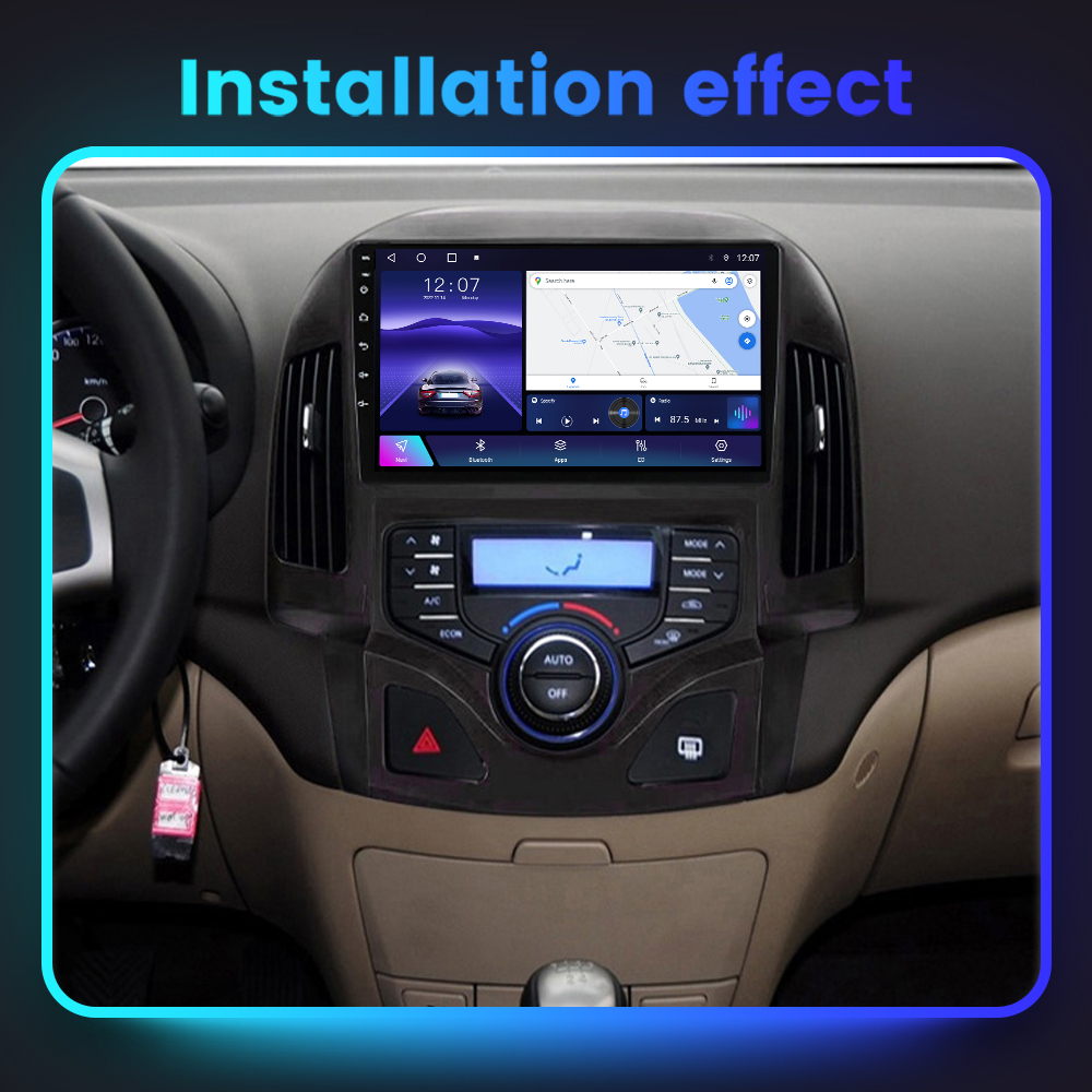 Navigatie dedicata Hyundai i30 2007-2012, 4GB RAM 64GB ROM, Octacore, Android 13, Display QLED 9", DSP, Carplay, Android Auto, Internet, Youtube, Waze, WIFI, Bluetooth [12]