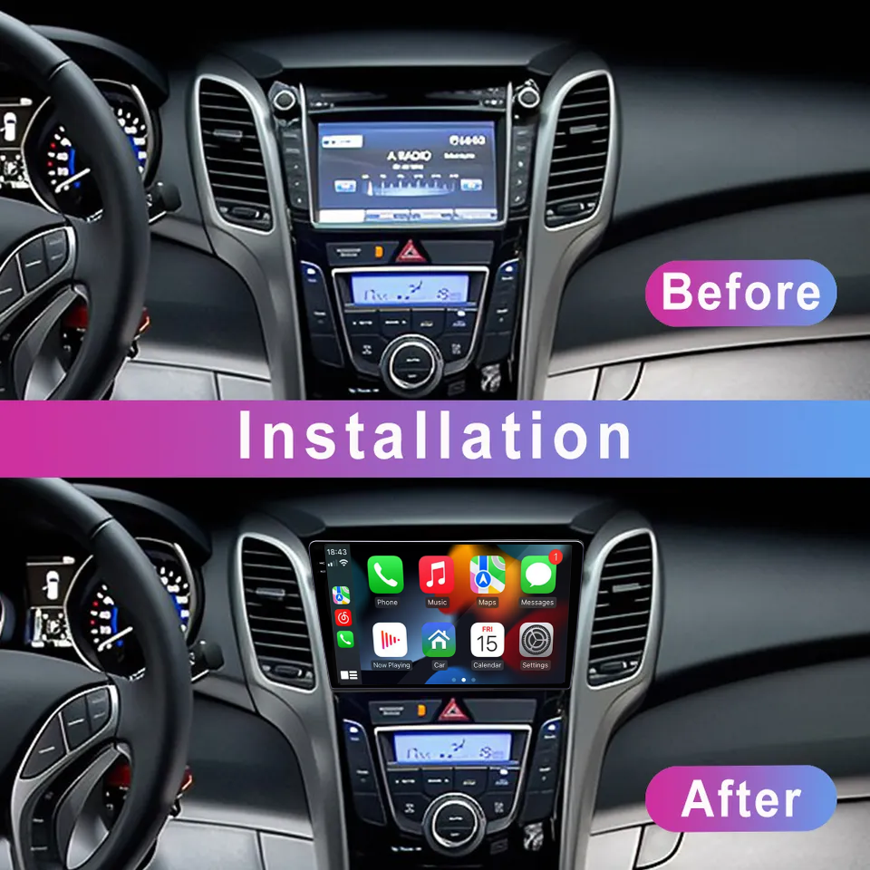 Navigatie dedicata Hyundai I30 2011-2015, 12GB RAM 256GB ROM, Android 13, Rezolutie 2K, Display QLED, 9", DSP, Carplay, Android Auto, Internet, Youtube, Waze, Wi Fi, USB [5]