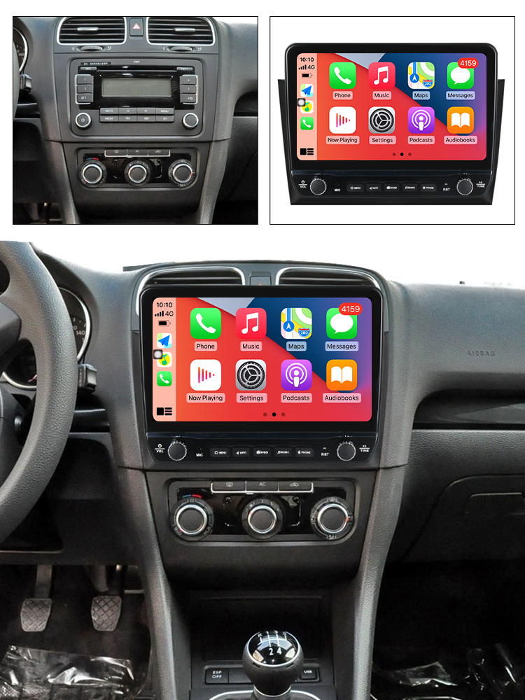 Navigatie dedicata Golf 6 2008 - 2016 cu butoane rotative model 2024, 9 Inch, 2GB RAM 32GB ROM, Quadcore, Android 13, WiFi, Bluetooth, Magazin Play [4]
