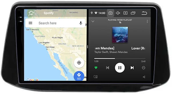 Navigatie dedicata Hyundai I30 2018, 12GB RAM 256GB ROM, Android 13, Rezolutie 2K, Display QLED, 9", DSP, Carplay, Android Auto, Internet, Youtube, Waze, Wi Fi, USB [4]