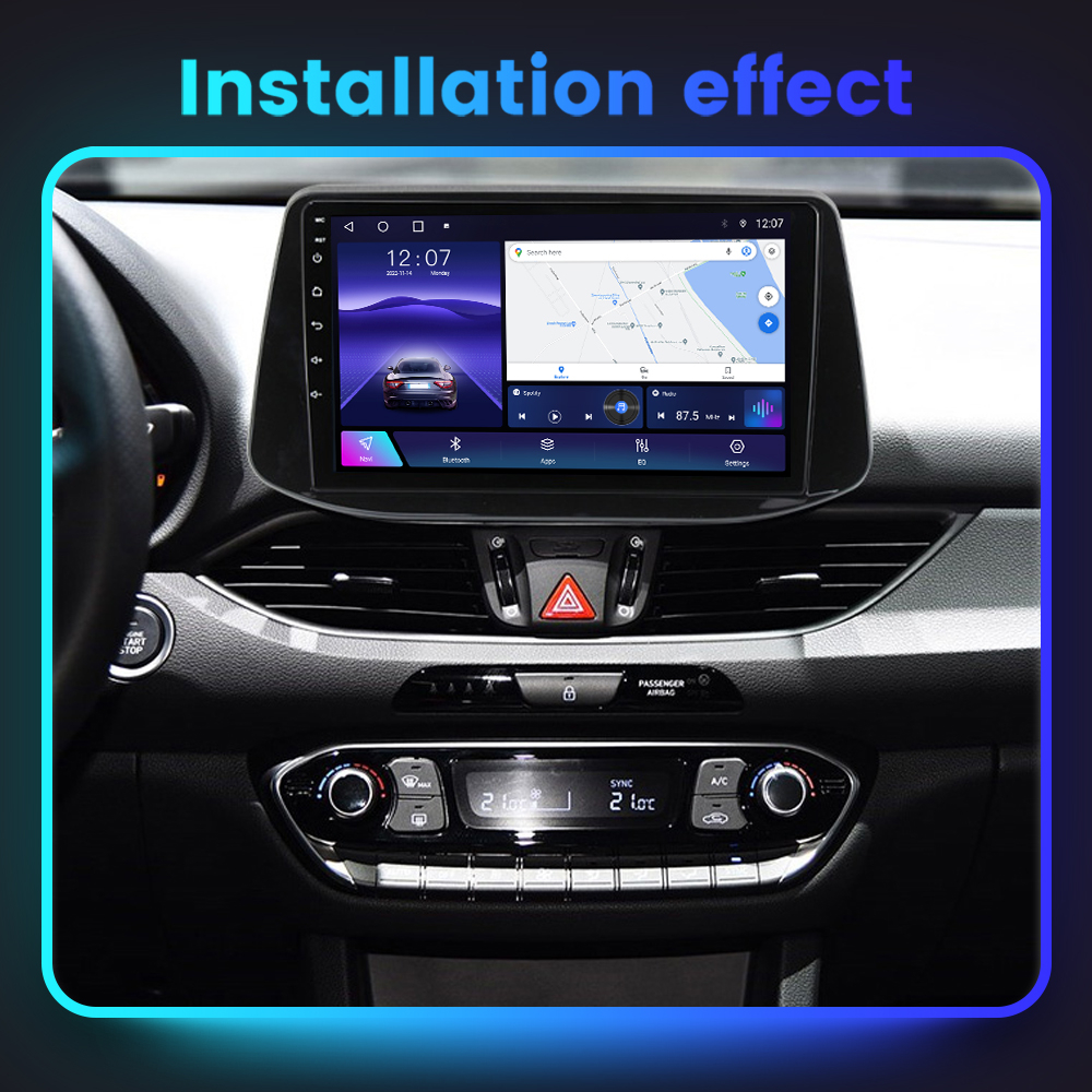 Navigatie dedicata Hyundai I30 2018, 4GB RAM 64GB ROM, Octacore, Android 13, Display QLED 10", DSP, Carplay, Android Auto, Internet, Youtube, Waze, WIFI, Bluetooth [8]