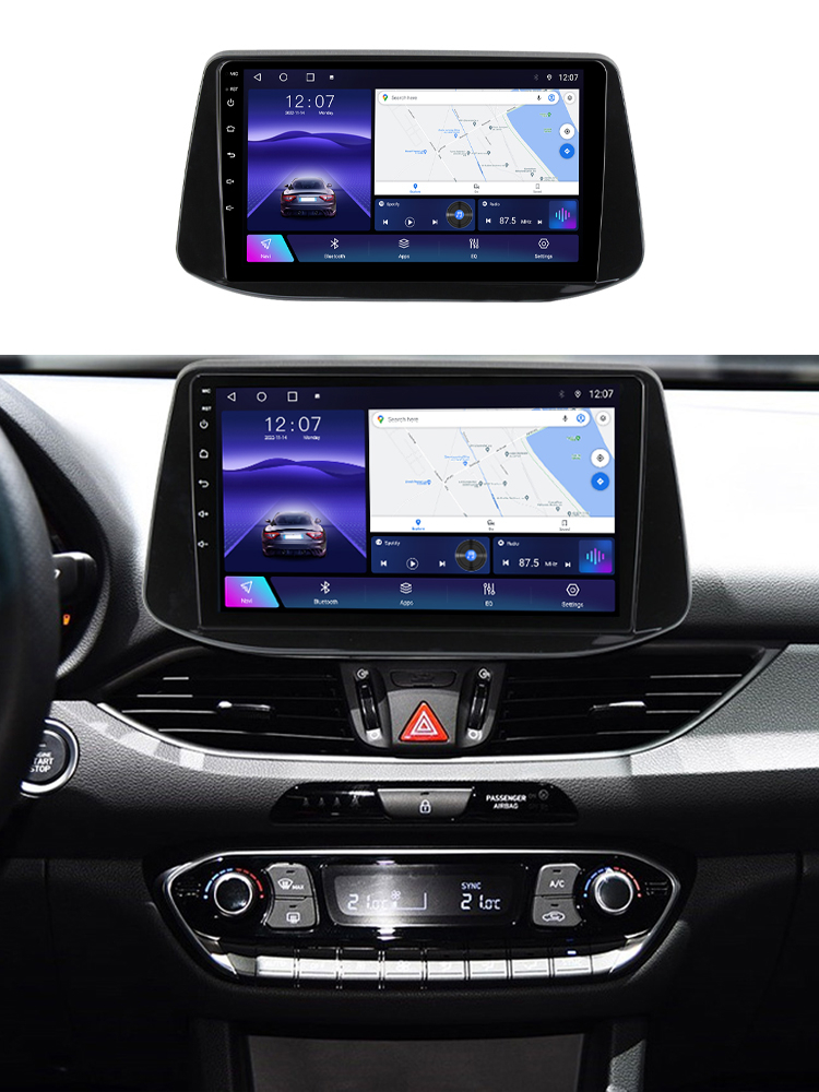 Navigatie dedicata Hyundai I30 2018, 4GB RAM 64GB ROM, Octacore, Android 13, Display QLED 10", DSP, Carplay, Android Auto, Internet, Youtube, Waze, WIFI, Bluetooth [6]
