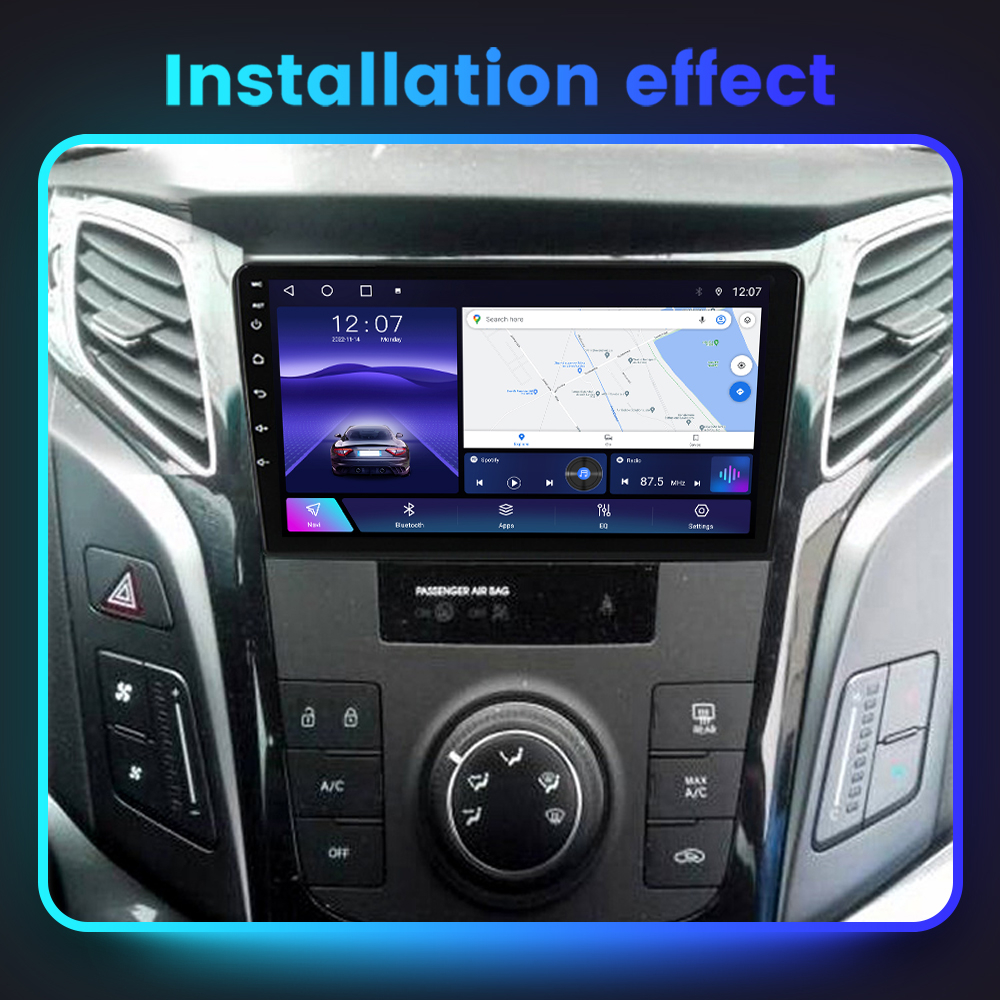 Navigatie dedicata Hyundai i40 2016, 4GB RAM 64GB ROM, Octacore, Android 13, Display QLED 9", DSP, Carplay, Android Auto, Internet, Youtube, Waze, WIFI, Bluetooth [7]