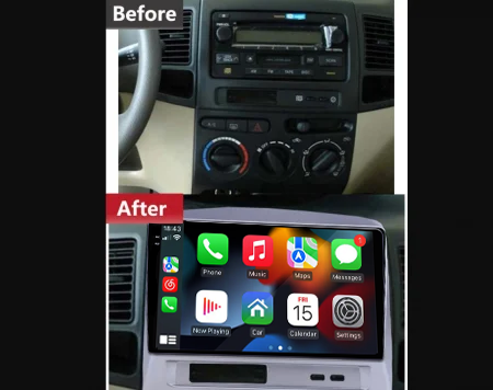 Navigatie dedicata Toyota Vios 2004-2007, 12GB RAM 256GB ROM, Android 13, Rezolutie 2K, Display QLED, 9", DSP, Carplay, Android Auto, Internet, Youtube, Waze, Wi Fi, USB [5]