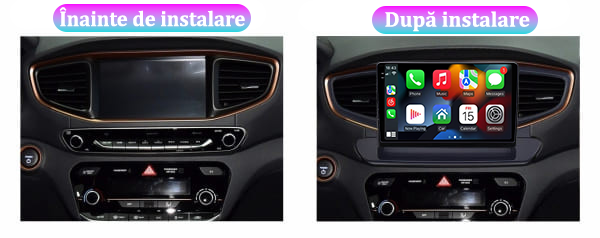 Navigatie dedicata Hyundai Ioniq 2016-2020, 12GB RAM 256GB ROM, Android 13, Rezolutie 2K, Display QLED, 9", DSP, Carplay, Android Auto, Internet, Youtube, Waze, Wi Fi, USB [5]