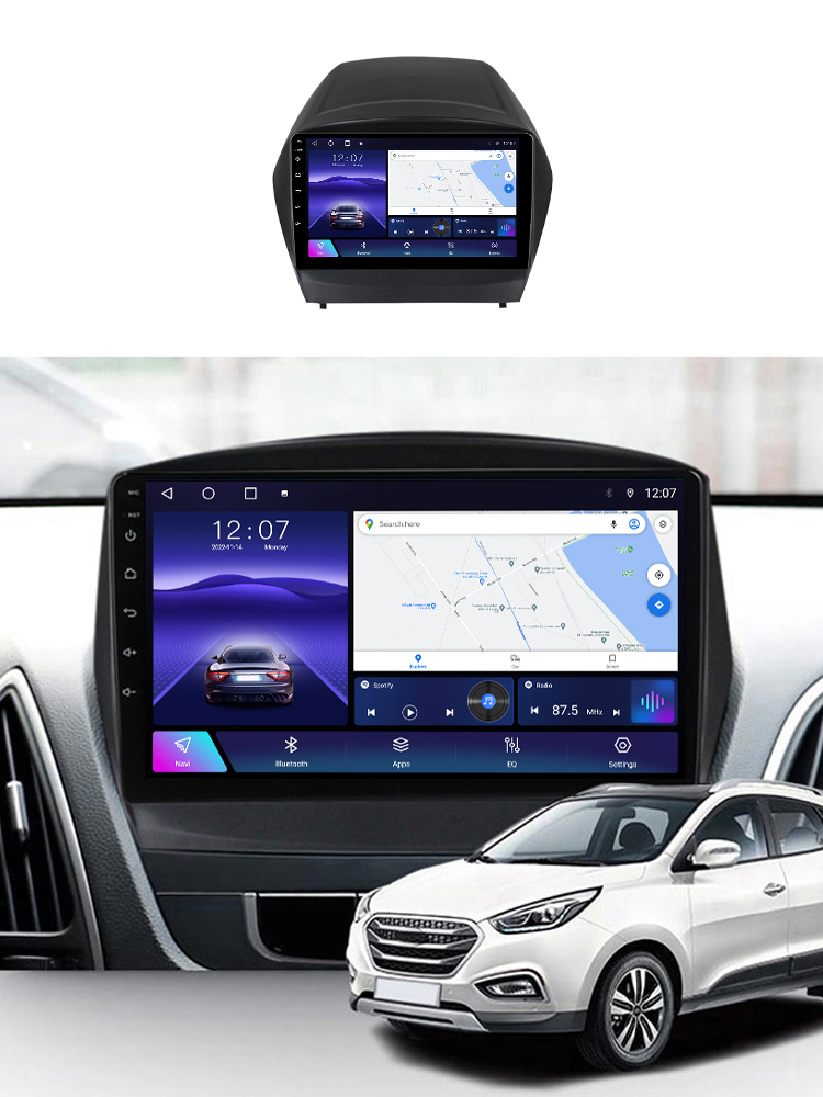 Navigatie dedicata Hyundai IX 35 2009-2015, 4GB RAM 64GB ROM, Octacore, Android 13, Display QLED 9", DSP, Carplay, Android Auto, Internet, Youtube, Waze, WIFI, Bluetooth [6]