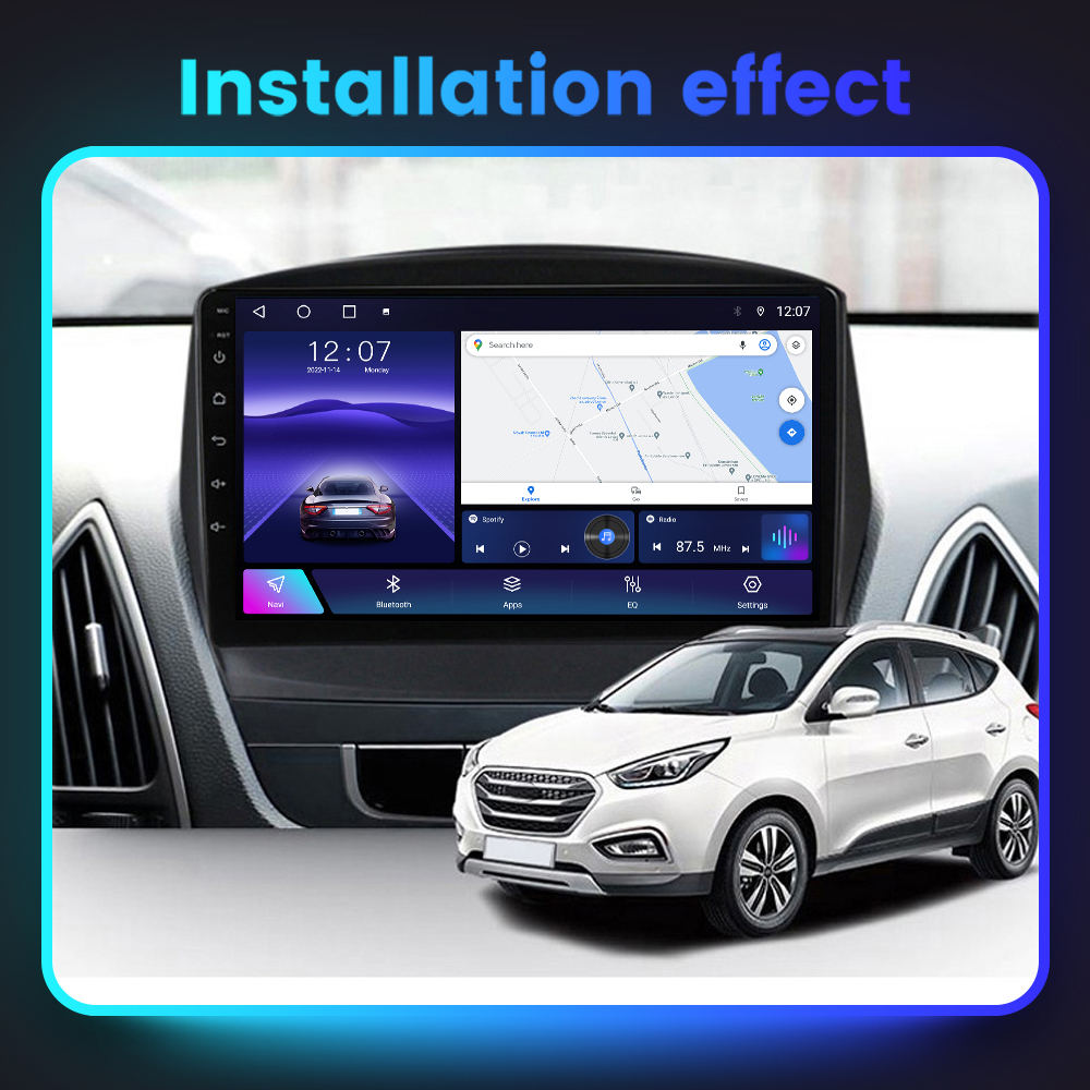 (Resigilata) Navigatie dedicata Hyundai IX35 2009-2015, 2GB RAM 32GB ROM, Quad Core, Display 9" IPS Full HD, Carplay, Android 13, Bluetooth, Magazin Play, Suport camere AHD [3]