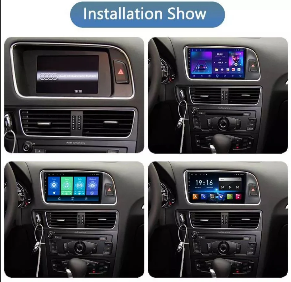 Navigatie dedicata Audi Q5 NON-MMI, Android 13, Wireless Carplay si Android auto, 6GB RAM 128GB ROM, Octacore 2.0ghz, Display IPS 1280*720, 8.8 inch, Microfon Extern [2]