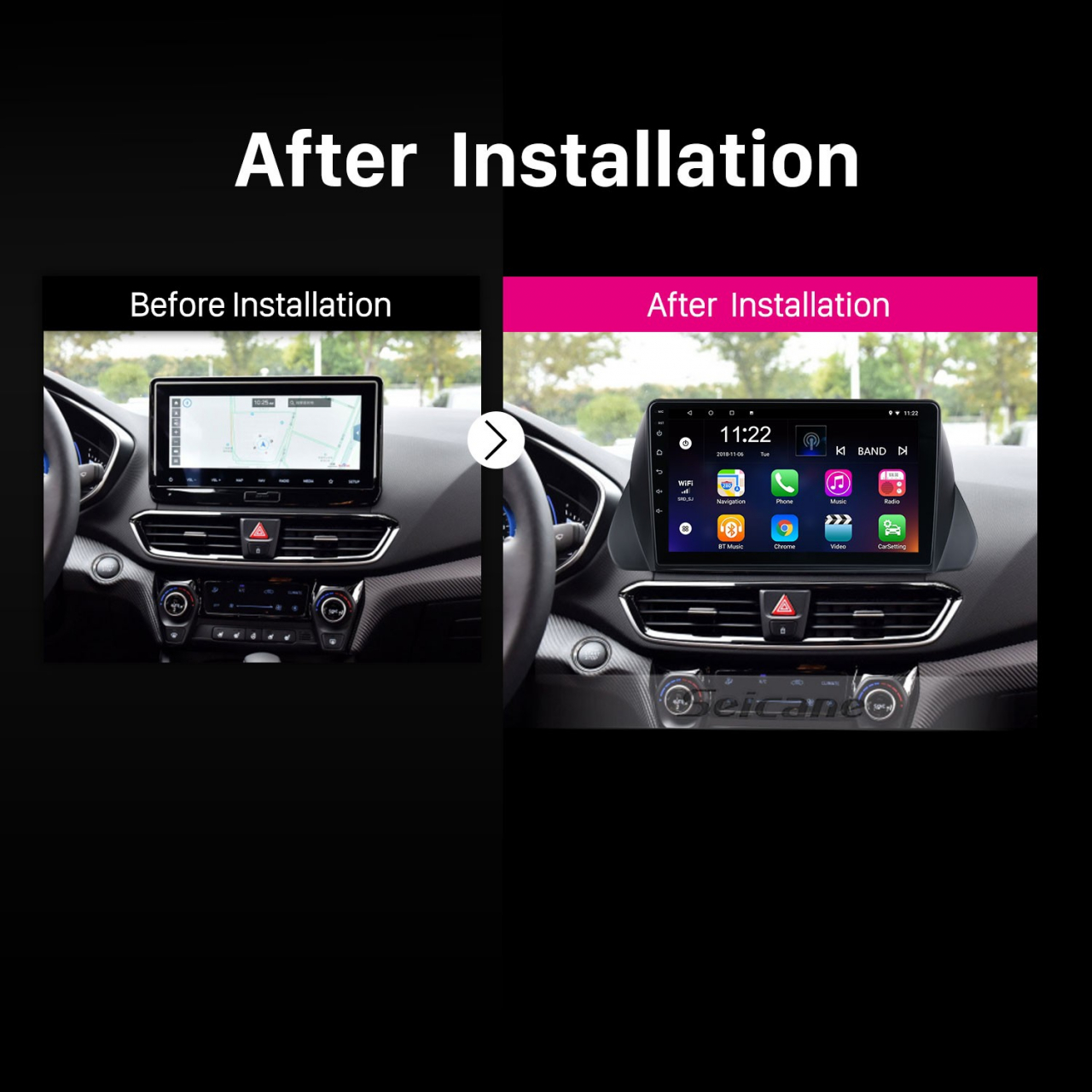 Navigatie dedicata Hyundai Lafesta 2019, 4GB RAM 32GB ROM, Android 13, Display 9 " , Internet, Aplicatii, Waze, WI-FI, USB, Bluetooth, Mirrorlin [3]