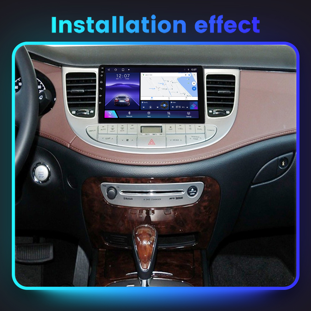 (Resigilata) Navigatie dedicata Hyundai Rohens Genesis 2008-2013, 2GB RAM 32GB ROM, Quad Core, Display 9" IPS Full HD, Carplay, Android 13, Bluetooth, Magazin Play, Suport camere AHD [6]
