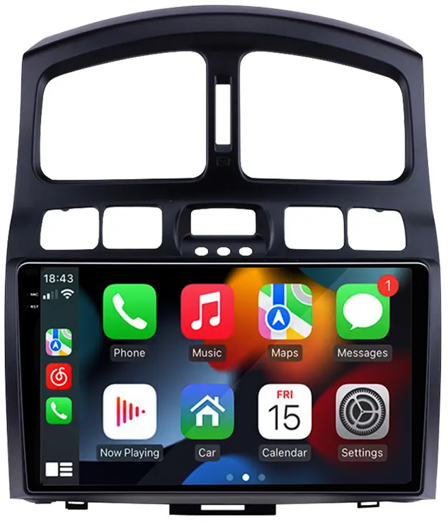 Navigatie dedicata Hyundai Santa Fe 2000-2012, 12GB RAM 256GB ROM, Android 13, Rezolutie 2K, Display QLED, 9", DSP, Carplay, Android Auto, Internet, Youtube, Waze, Wi Fi, USB [2]