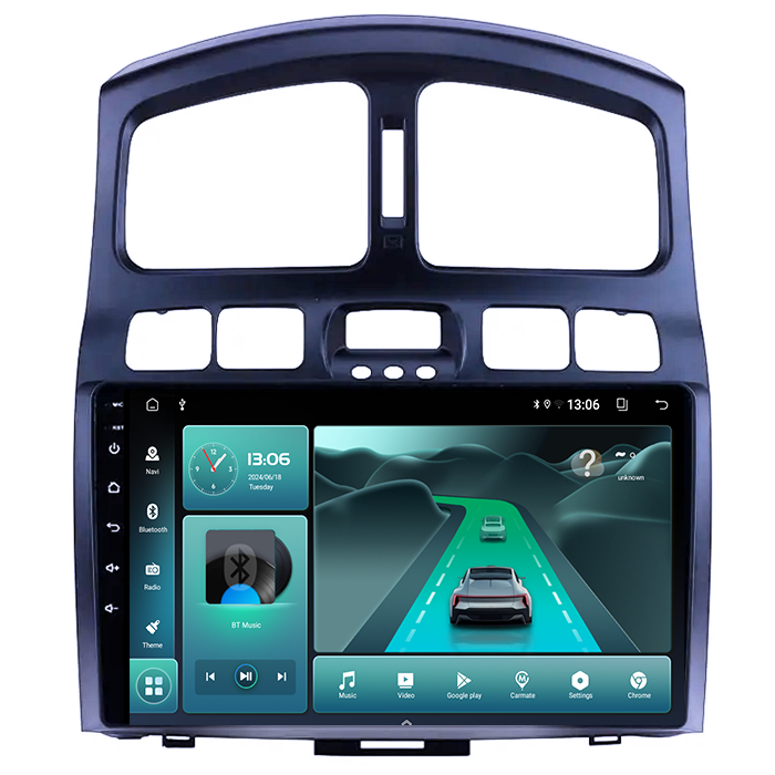 (Resigilata) Navigatie dedicata Hyundai Santa Fe 2000-2012, 2GB RAM 32GB ROM, Quad Core, Display 9" IPS Full HD, Carplay, Android 13, Bluetooth, Magazin Play, Suport camere AHD [8]