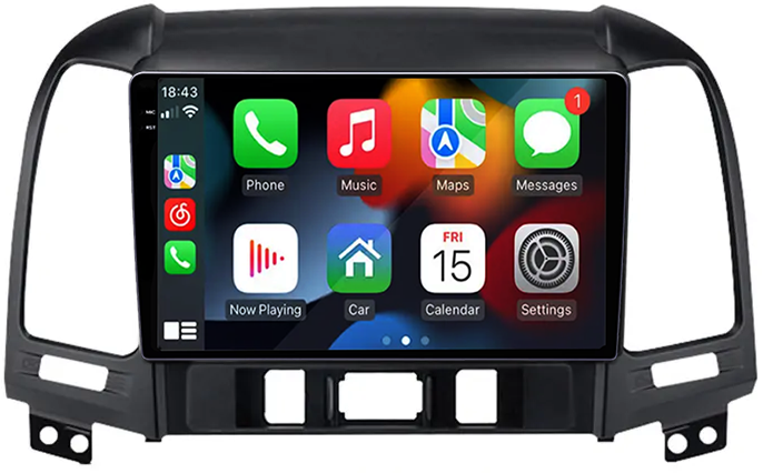 Navigatie dedicata Hyundai Santa Fe, 2005-2012, 12GB RAM 256GB ROM, Android 13, Rezolutie 2K, Display QLED, 9", DSP, Carplay, Android Auto, Internet, Youtube, Waze, Wi Fi, USB [3]