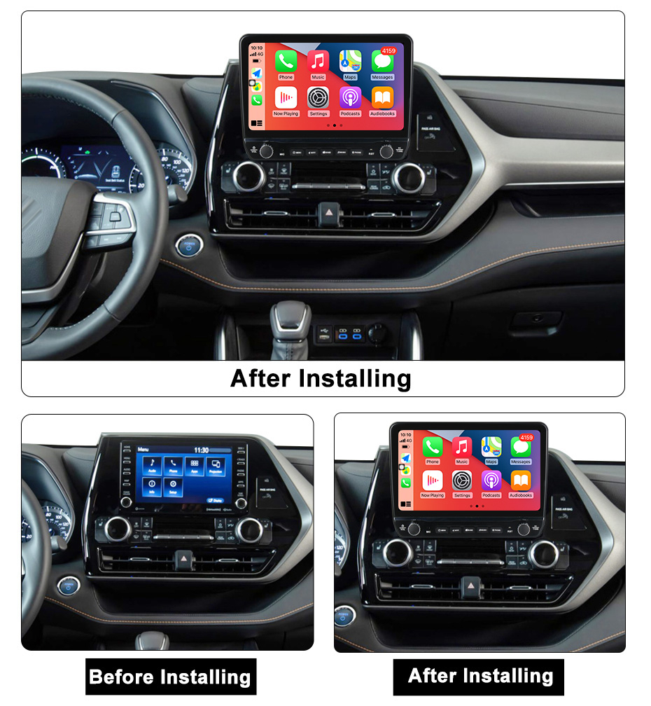Navigatie dedicata Highlander Kluger 2022 cu butoane rotative model 2024, 9 Inch, 2GB RAM 32GB ROM, Quadcore, Android 13, WiFi, Bluetooth, Magazin Play [5]