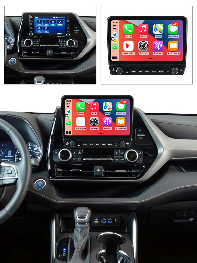 Navigatie dedicata Highlander Kluger 2022 cu butoane rotative model 2024, 9 Inch, 2GB RAM 32GB ROM, Quadcore, Android 13, WiFi, Bluetooth, Magazin Play [4]