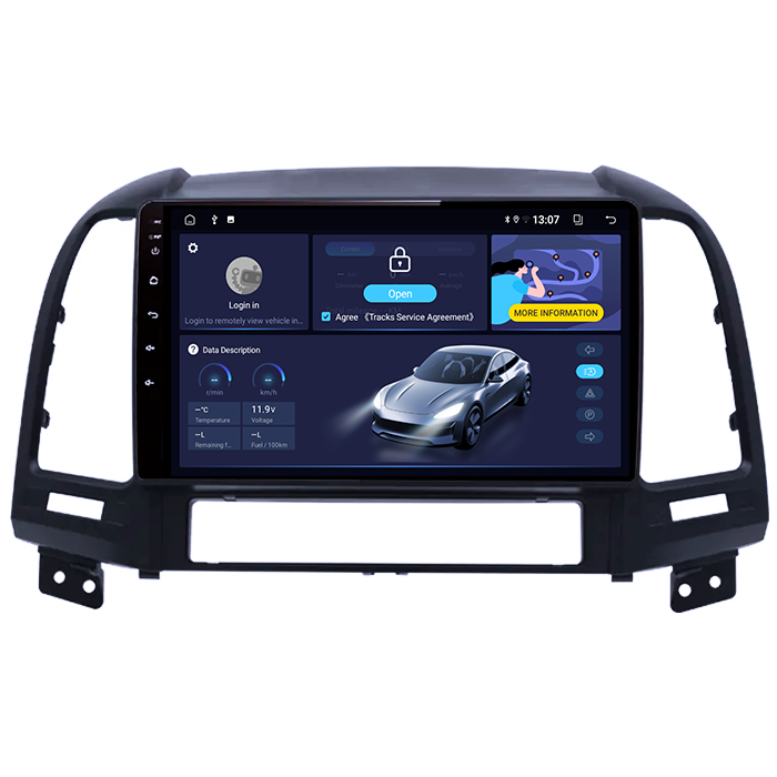 (Resigilata) Navigatie dedicata Hyundai Santa Fe 2005-2012, 2GB RAM 32GB ROM, Quad Core, Display 9" IPS Full HD, Carplay, Android 13, Bluetooth, Magazin Play, Suport camere AHD [4]