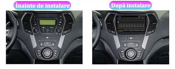 Navigatie dedicata Hyundai Santa Fe 2012-2018, 12GB RAM 256GB ROM, Android 13, Rezolutie 2K, Display QLED, 9", DSP, Carplay, Android Auto, Internet, Youtube, Waze, Wi Fi, USB [5]