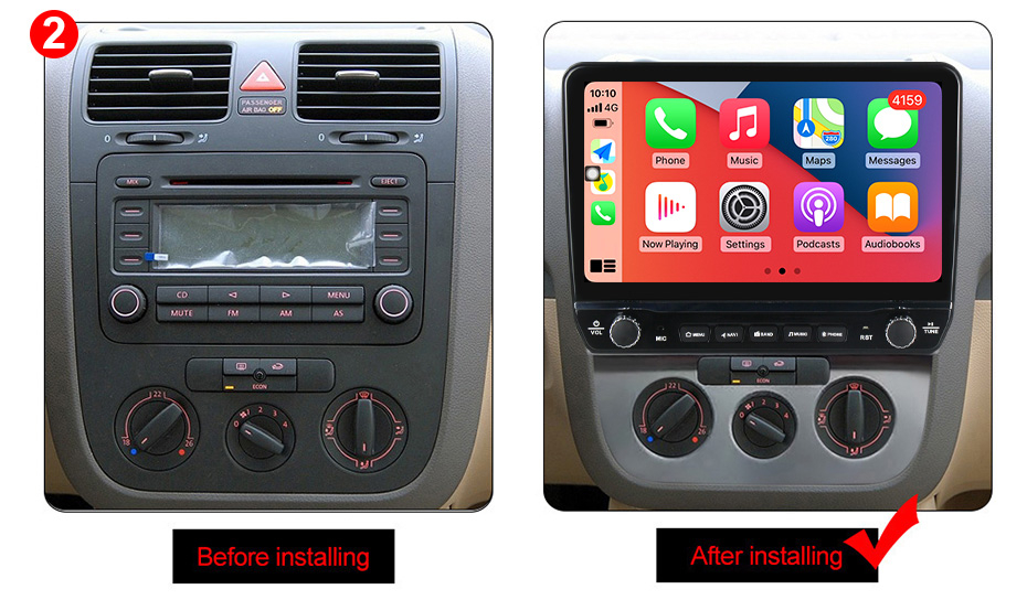 Navigatie dedicata Jetta 5 2005-2010 cu butoane rotative model 2024, 9 Inch, 2GB RAM 32GB ROM, Quadcore, Android 13, WiFi, Bluetooth, Magazin Play [6]