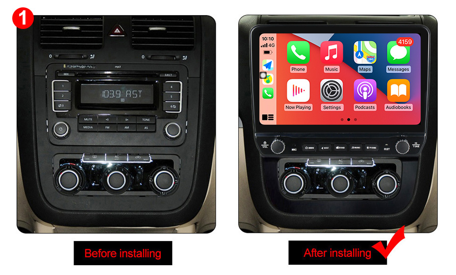 Navigatie dedicata Jetta 5 2005-2010 cu butoane rotative model 2024, 9 Inch, 2GB RAM 32GB ROM, Quadcore, Android 13, WiFi, Bluetooth, Magazin Play [5]
