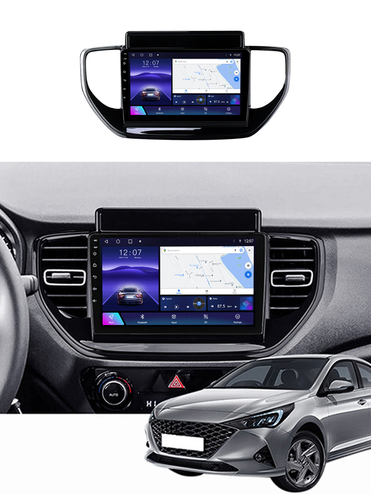 (Resigilata) Navigatie dedicata Hyundai Solaris 2 2020-2021, 2GB RAM 32GB ROM, Quad Core, Display 9" IPS Full HD, Carplay, Android 13, Bluetooth, Magazin Play, Suport camere AHD [3]