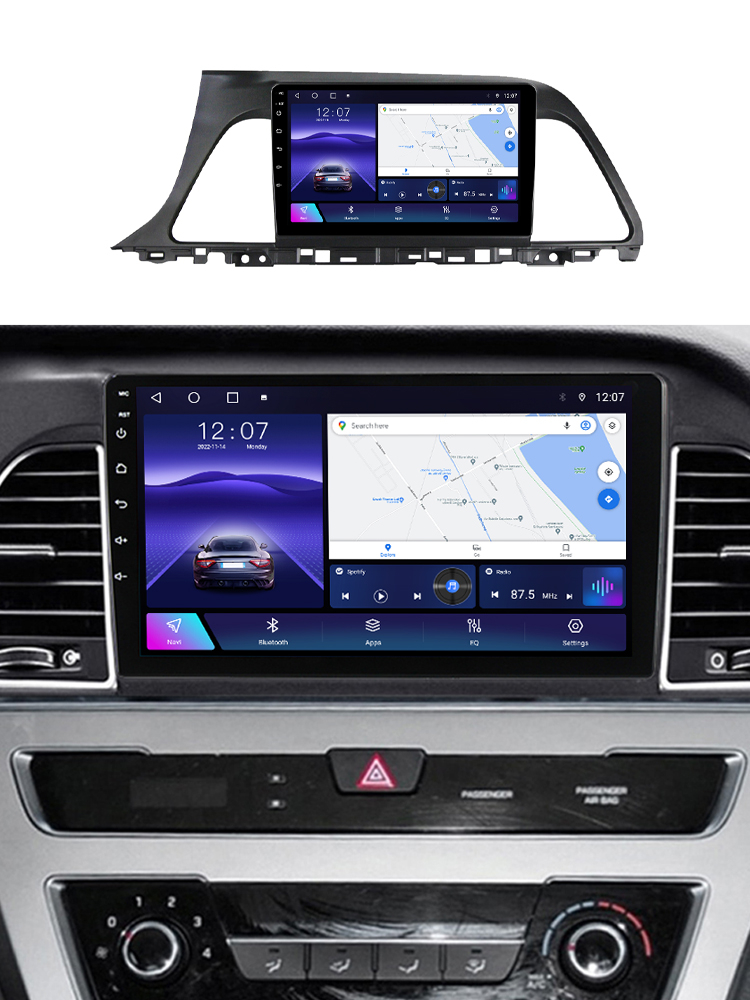 (Resigilata) Navigatie dedicata Hyundai Sonata 9 2015-2018, 2GB RAM 32GB ROM, Quad Core, Display 9" IPS Full HD, Carplay, Android 13, Bluetooth, Magazin Play, Suport camere AHD [3]