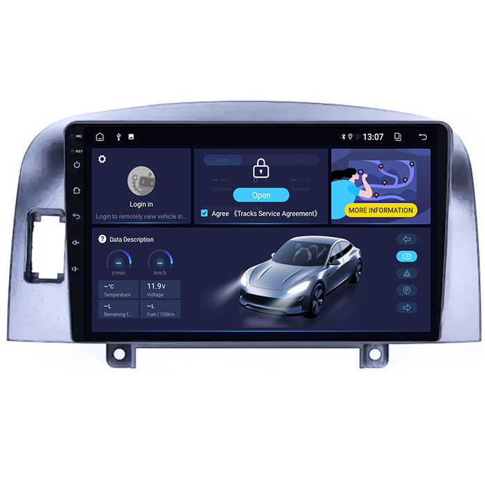 (Resigilata) Navigatie dedicata Hyundai Sonata NF 2006, 2GB RAM 32GB ROM, Quad Core, Display 9" IPS Full HD, Carplay, Android 13, Bluetooth, Magazin Play, Suport camere AHD [6]
