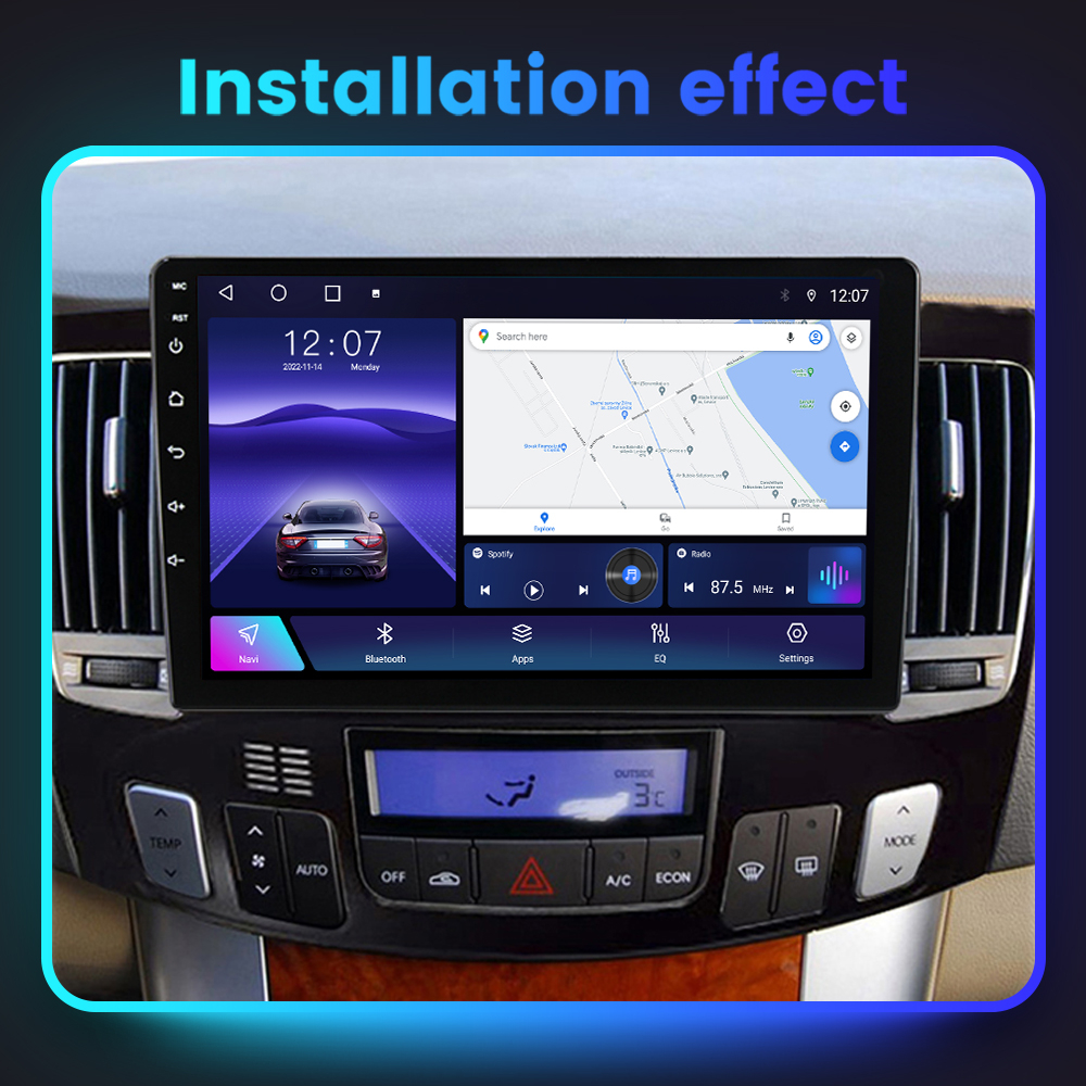 (Resigilata) Navigatie dedicata Hyundai Sonata NF 2009, 2GB RAM 32GB ROM, Quad Core, Display 9" IPS Full HD, Carplay, Android 13, Bluetooth, Magazin Play, Suport camere AHD [4]