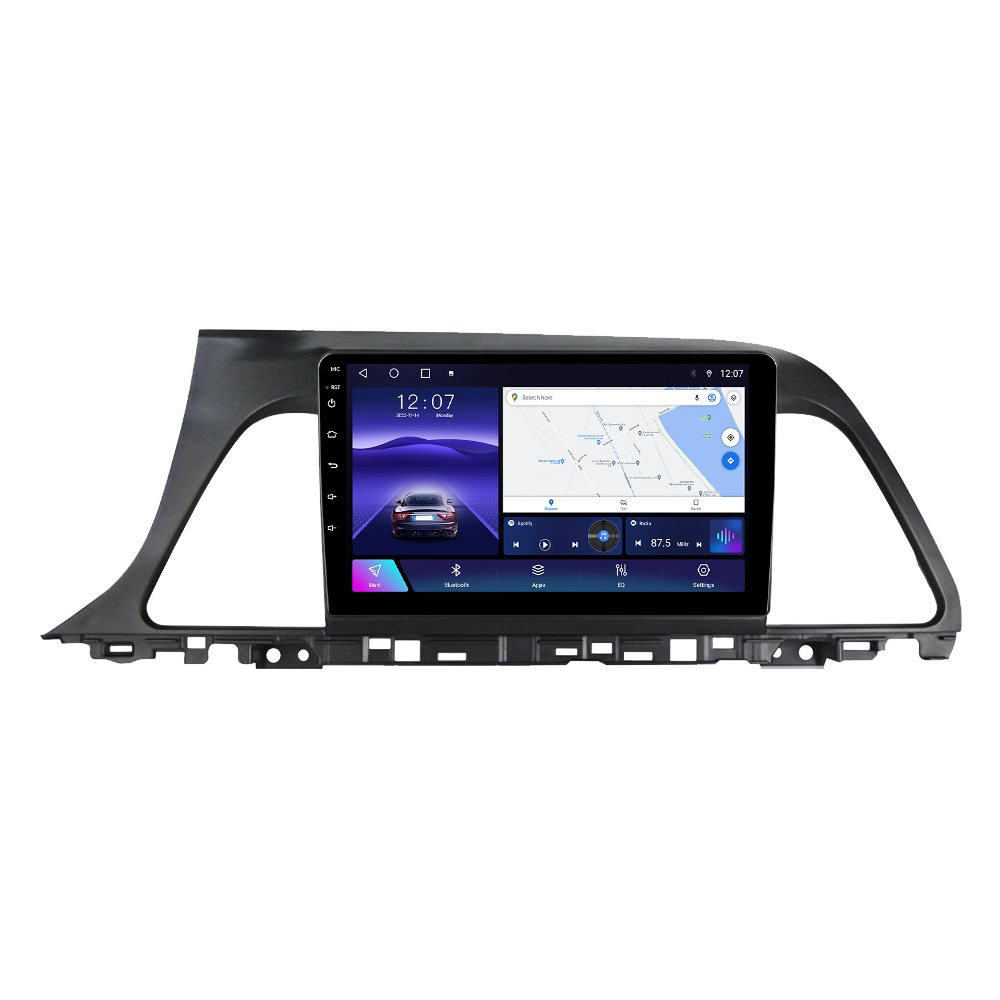 Navigatie dedicata Hyundai Sonata9 2015-2018, 4 GB RAM 32 ROM, Android 13, Display QLED, 9", DSP, Carplay, Android Auto, Internet, Youtube , Waze , WI-FI , USB , Bluetooth [2]