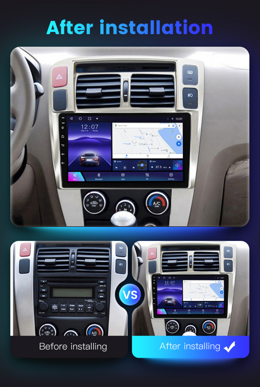 (Resigilata) Navigatie dedicata Hyundai Tucson 2004-2009, 2GB RAM 32GB ROM, Quad Core, Display 10" IPS Full HD, Carplay, Android 13, Bluetooth, Magazin Play, Suport camere AHD [3]