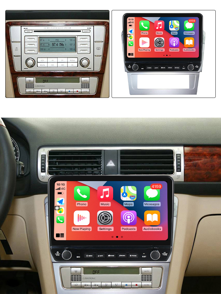 Navigatie dedicata Passat B7 cu butoane rotative model 2024, 9 Inch, 2GB RAM 32GB ROM, Quadcore, Android 13, WiFi, Bluetooth, Magazin Play [4]