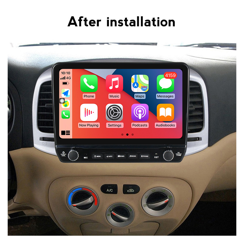 Navigatie dedicata Accent 2006-2011 cu butoane rotative model 2024, 9 Inch, 2GB RAM 32GB ROM, Quadcore, Android 13, WiFi, Bluetooth, Magazin Play [3]