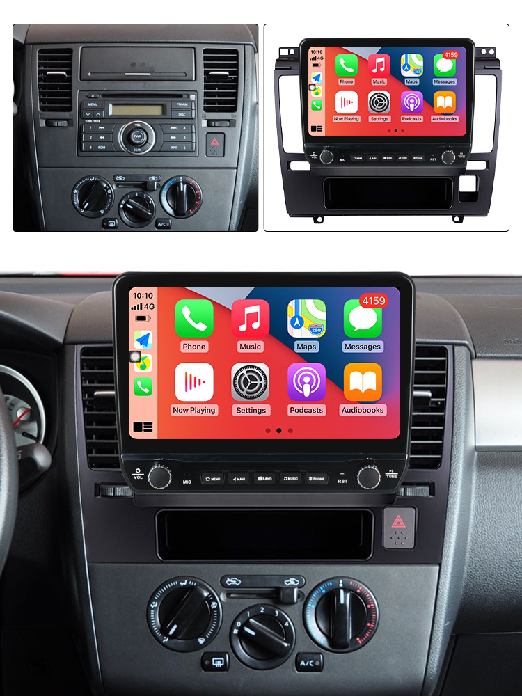 Navigatie dedicata Tiida 2005-2010 cu butoane rotative model 2024, 9 Inch, 2GB RAM 32GB ROM, Quadcore, Android 13, WiFi, Bluetooth, Magazin Play [4]