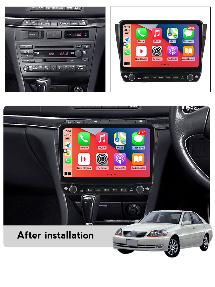 Navigatie dedicata Mark 2000-2007 cu butoane rotative model 2024, 9 Inch, 2GB RAM 32GB ROM, Quadcore, Android 13, WiFi, Bluetooth, Magazin Play [3]