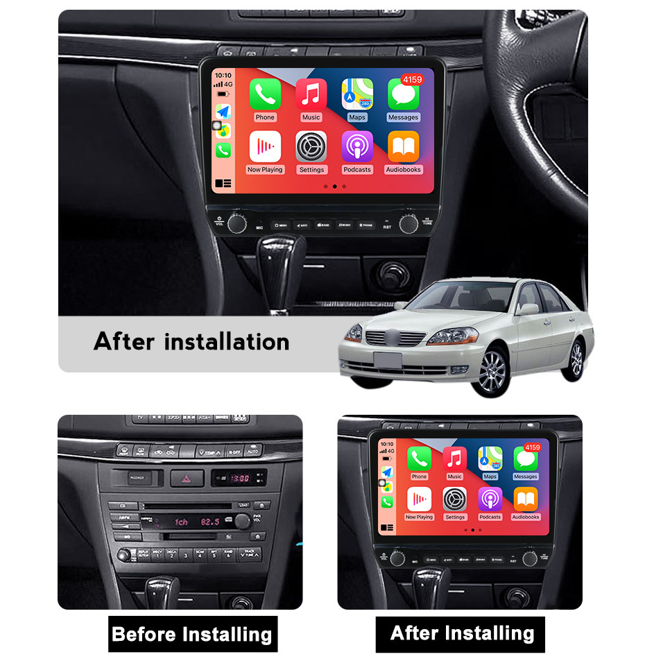 Navigatie dedicata Mark 2000-2007 cu butoane rotative model 2024, 9 Inch, 2GB RAM 32GB ROM, Quadcore, Android 13, WiFi, Bluetooth, Magazin Play [5]