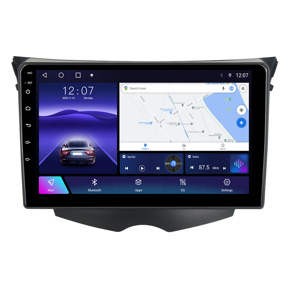 Navigatie dedicata Hyundai Veloster FS 2011-2017, 4 GB RAM 32 ROM, Android 13, Display QLED, 9", DSP, Carplay, Android Auto, Internet, Youtube , Waze , WI-FI , USB , Bluetooth [2]