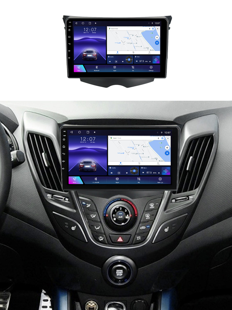 (Resigilata) Navigatie dedicata Hyundai Veloster FS 2011-2017, 2GB RAM 32GB ROM, Quad Core, Display 9" IPS Full HD, Carplay, Android 13, Bluetooth, Magazin Play, Suport camere AHD [3]