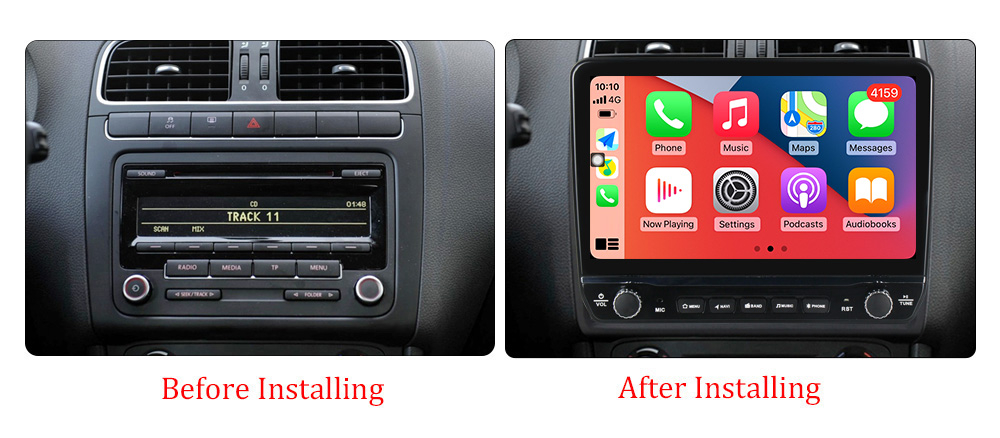 Navigatie dedicata Polo Golf Passat cu butoane rotative model 2024, 9 Inch, 2GB RAM 32GB ROM, Quadcore, Android 13, WiFi, Bluetooth, Magazin Play [5]