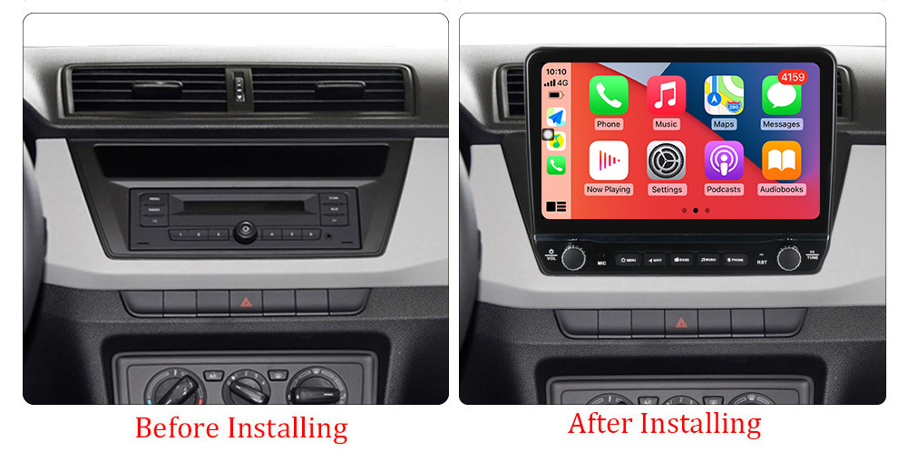 Navigatie dedicata Fabia 2015 cu butoane rotative model 2024, 9 Inch, 2GB RAM 32GB ROM, Quadcore, Android 13, WiFi, Bluetooth, Magazin Play [5]