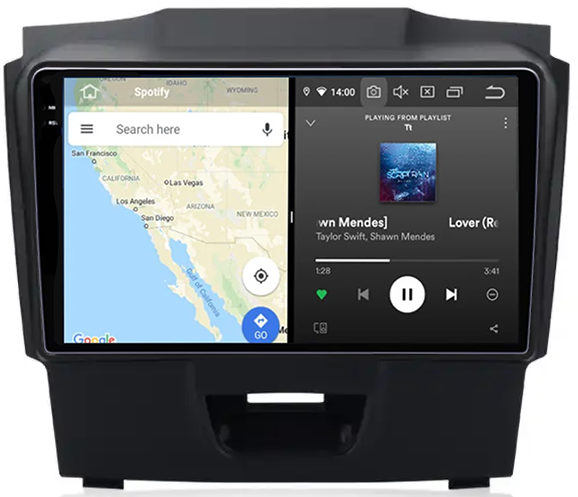 Navigatie dedicata Isuzu D-Max 2017, 12GB RAM 256GB ROM, Android 13, Rezolutie 2K, Display QLED, 9", DSP, Carplay, Android Auto, Internet, Youtube, Waze, Wi Fi, USB [4]