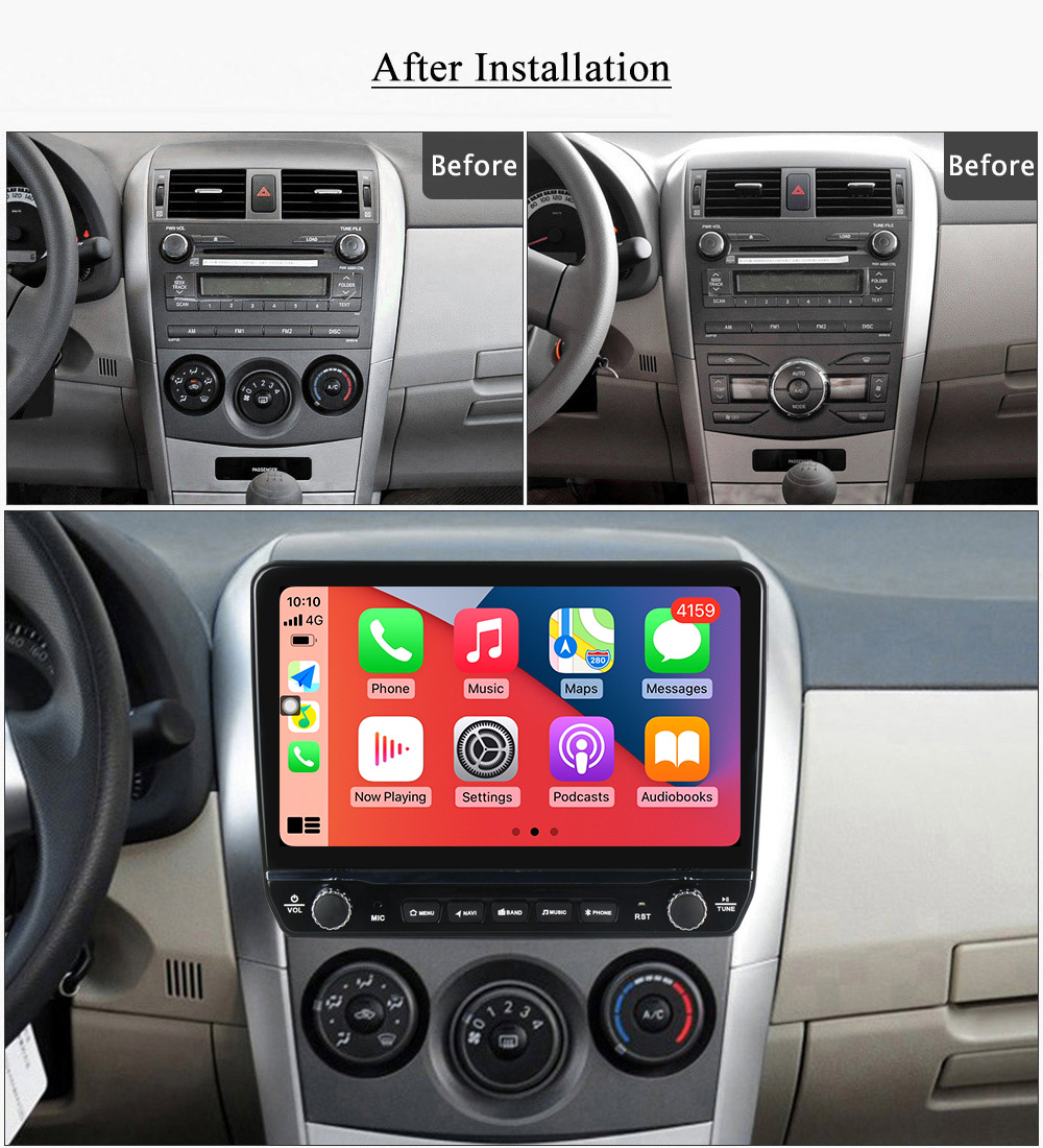 Navigatie dedicata Corolla 2000-2004 cu butoane rotative model 2024, 9 Inch, 2GB RAM 32GB ROM, Quadcore, Android 13, WiFi, Bluetooth, Magazin Play [5]