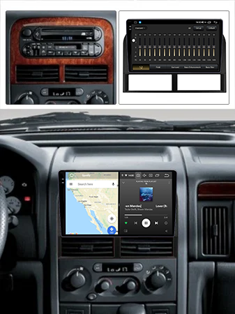 Navigatie dedicata JEEP GRAND CHEROKEE 1999-2005, 12GB RAM 256GB ROM, Android 13, Rezolutie 2K, Display QLED, 9", DSP, Carplay, Android Auto, Internet, Youtube, Waze, Wi Fi, USB [6]