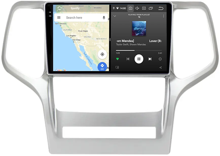 Navigatie dedicata Jeep Grand Cherokee 2010-2013, 12GB RAM 256GB ROM, Android 13, Rezolutie 2K, Display QLED, 9", DSP, Carplay, Android Auto, Internet, Youtube, Waze, Wi Fi, USB [4]