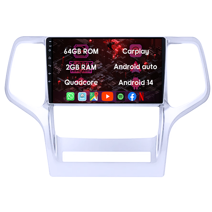 (Resigilata) Navigatie dedicata Jeep Grand Cherokee 2010-2013, 2GB RAM 32GB ROM, Quad Core, Display 9" IPS Full HD, Carplay, Android 13, Bluetooth, Magazin Play, Suport camere AHD [6]