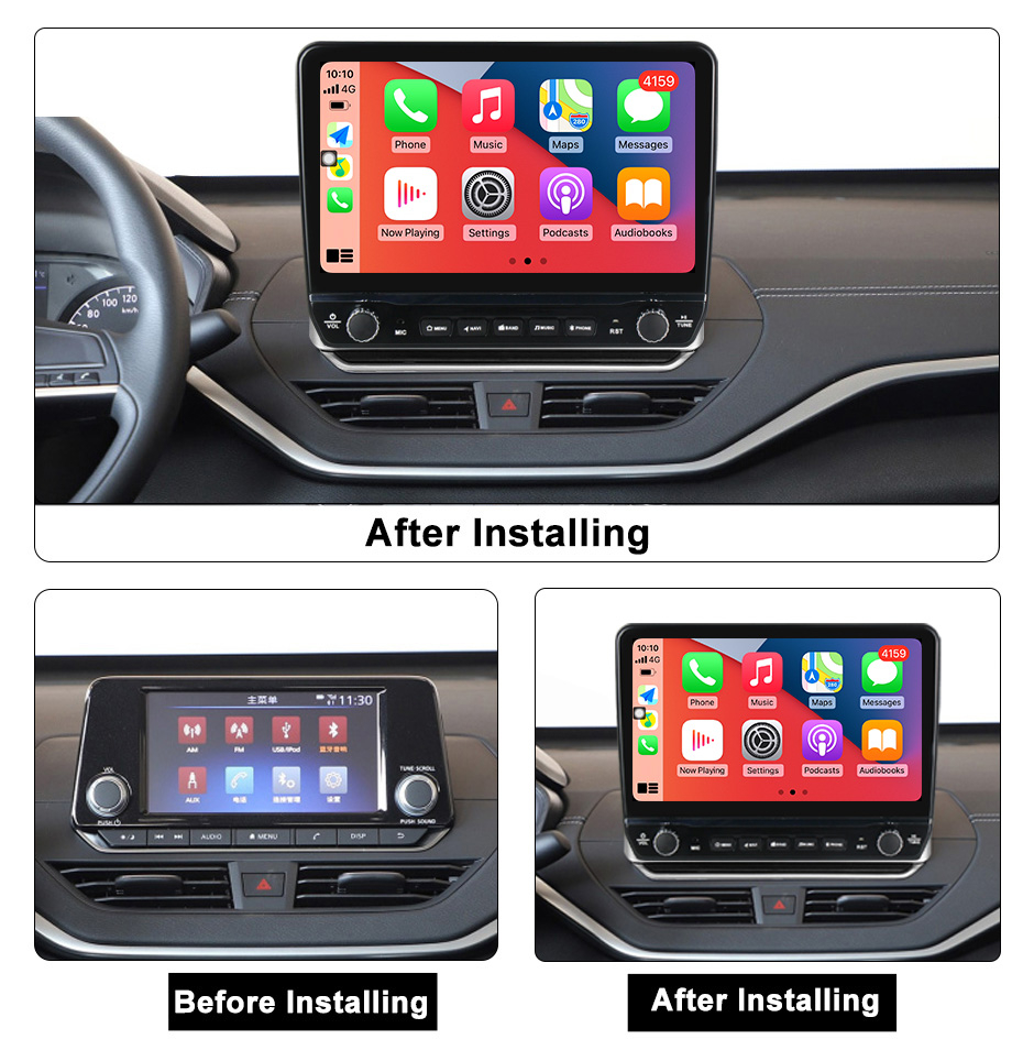 Navigatie dedicata Altima 2018-2020 cu butoane rotative model 2024, 10 Inch, 2GB RAM 32GB ROM, Quadcore, Android 13, WiFi, Bluetooth, Magazin Play [5]