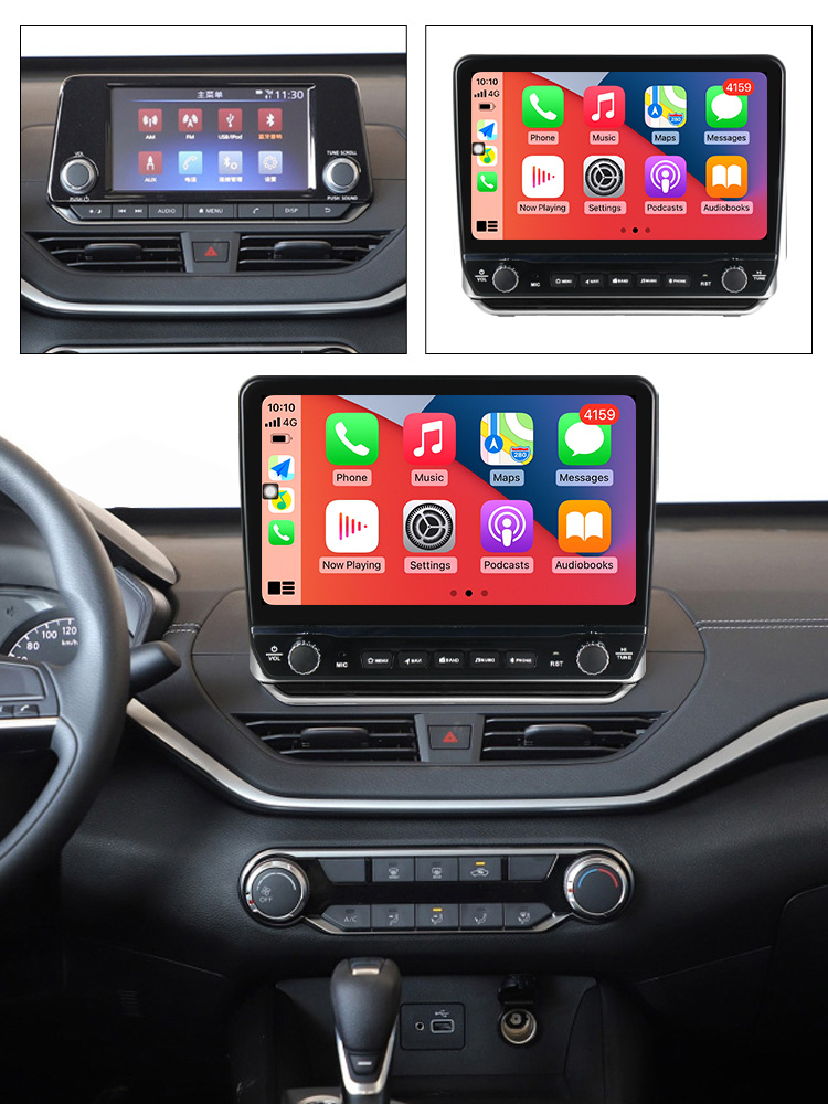 Navigatie dedicata Altima 2018-2020 cu butoane rotative model 2024, 10 Inch, 2GB RAM 32GB ROM, Quadcore, Android 13, WiFi, Bluetooth, Magazin Play [4]
