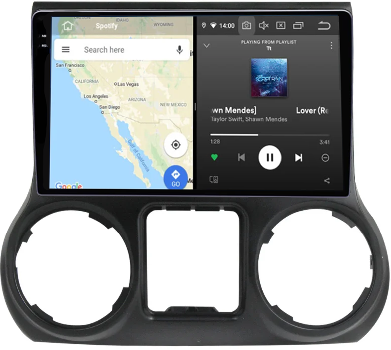 Navigatie dedicata Jeep Wrangler 2011-2016, 12GB RAM 256GB ROM, Android 13, Rezolutie 2K, Display QLED, 10", DSP, Carplay, Android Auto, Internet, Youtube, Waze, Wi Fi, USB [4]